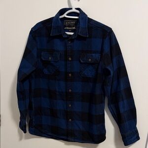 Jachs Blue and Black Buffalo Plaid Shirt